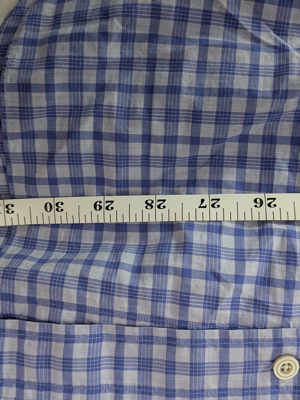 Tom Ford Blue and White Checked Dress Shirt - Picture 14 of 14